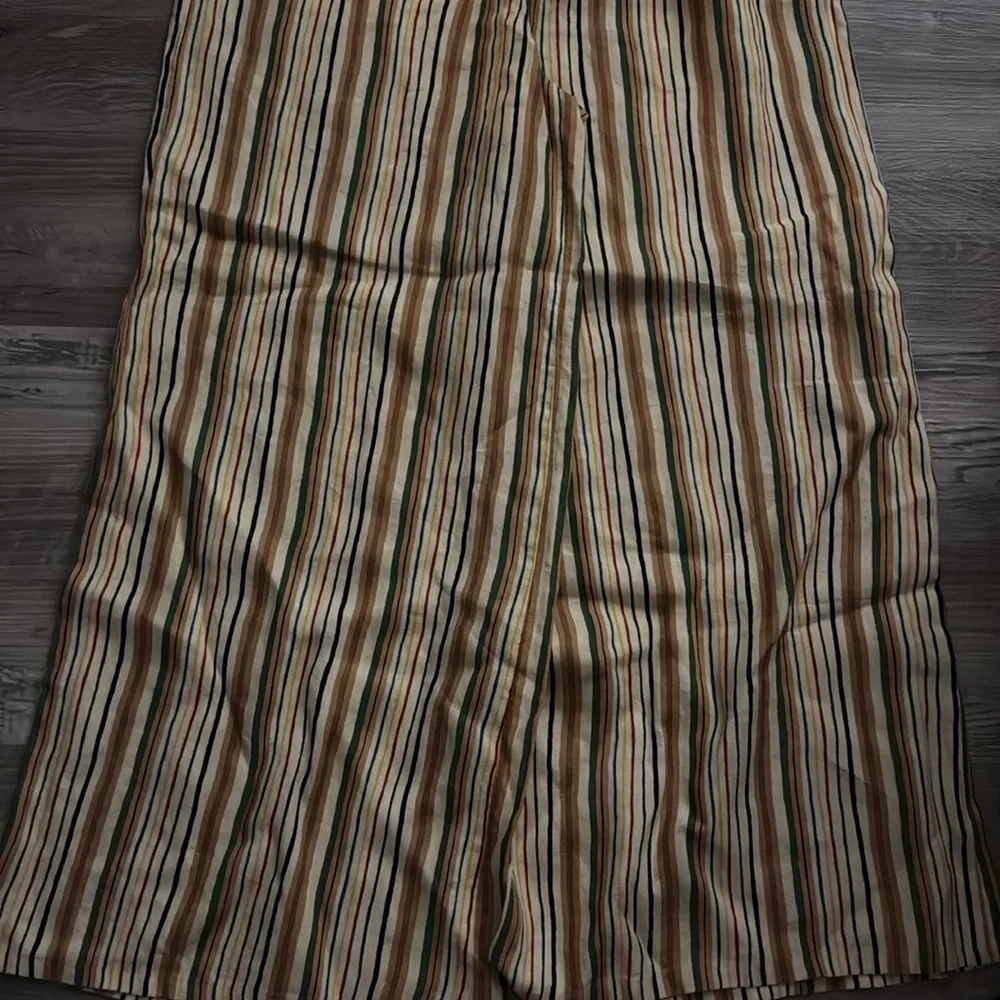 NWT! Banana Republic The Pull-On Wide-Leg Ankle Pant In Linen 🩷 875436 M TALL